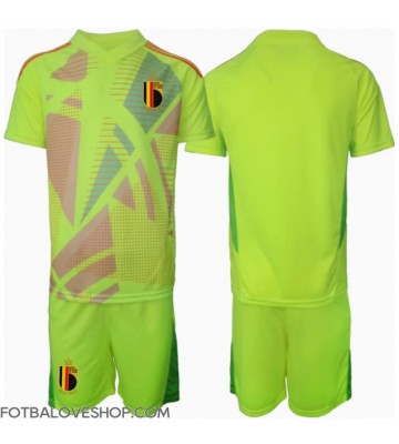 Belgie Brankářské Dětské Venkovní Dres ME 2024 Krátký Rukáv (+ trenýrky)